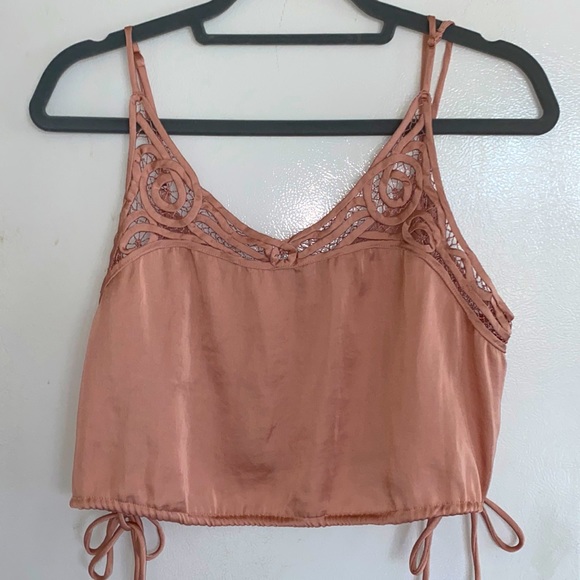 FREE PEOPLE SATIN PINK BRAMI - Picture 2 of 3
